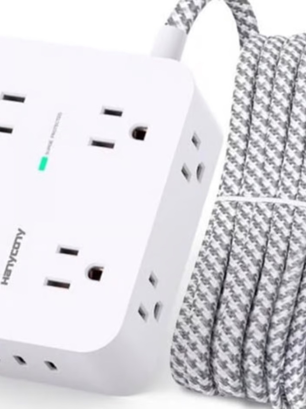 Power Cord 2 Pack with Charger Outlets